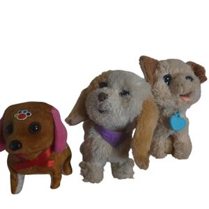 Retro Battery Operated Toy Pet Dogs Value Bundle